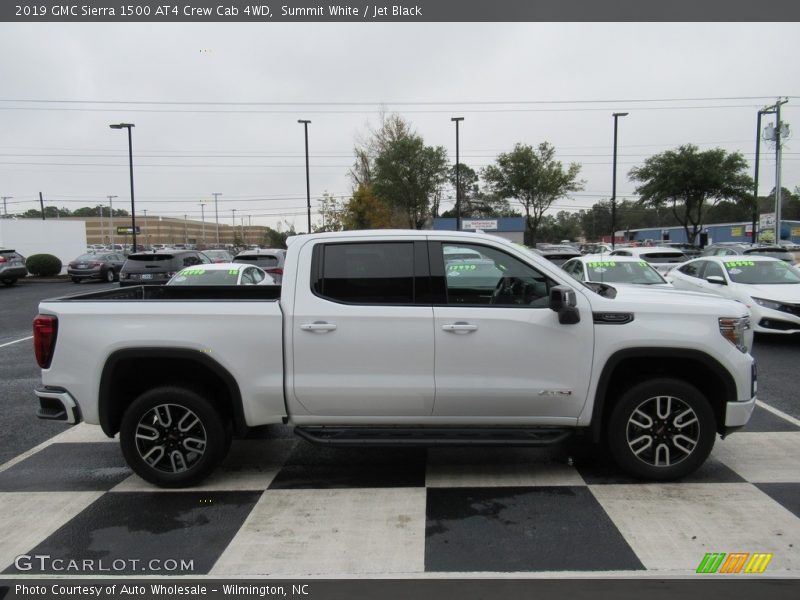 Summit White / Jet Black 2019 GMC Sierra 1500 AT4 Crew Cab 4WD