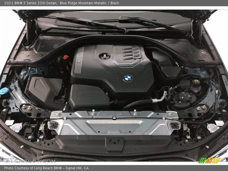 Blue Ridge Mountain Metallic / Black 2021 BMW 3 Series 330i Sedan