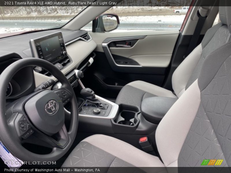  2021 RAV4 XLE AWD Hybrid Light Gray Interior