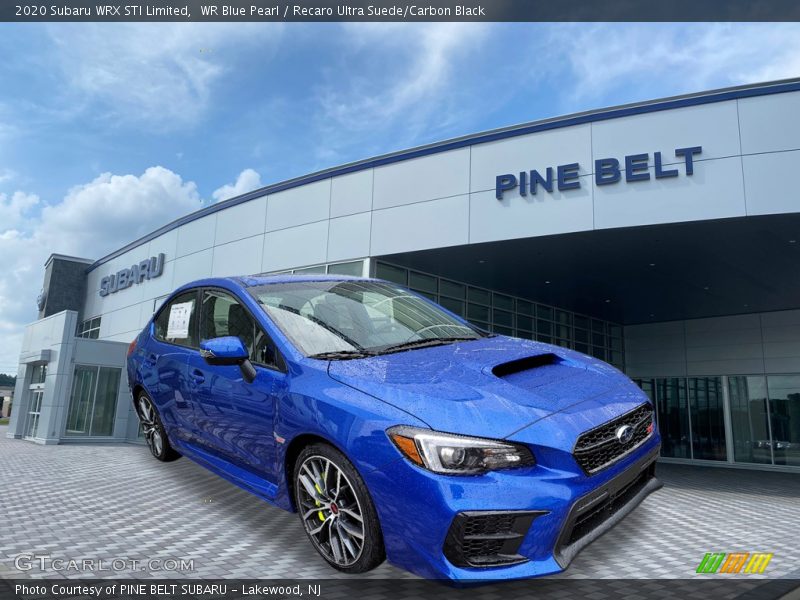 WR Blue Pearl / Recaro Ultra Suede/Carbon Black 2020 Subaru WRX STI Limited