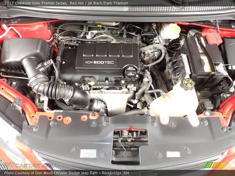  2017 Sonic Premier Sedan Engine - 1.4 Liter Turbocharged DOHC 16-Valve VVT 4 Cylinder
