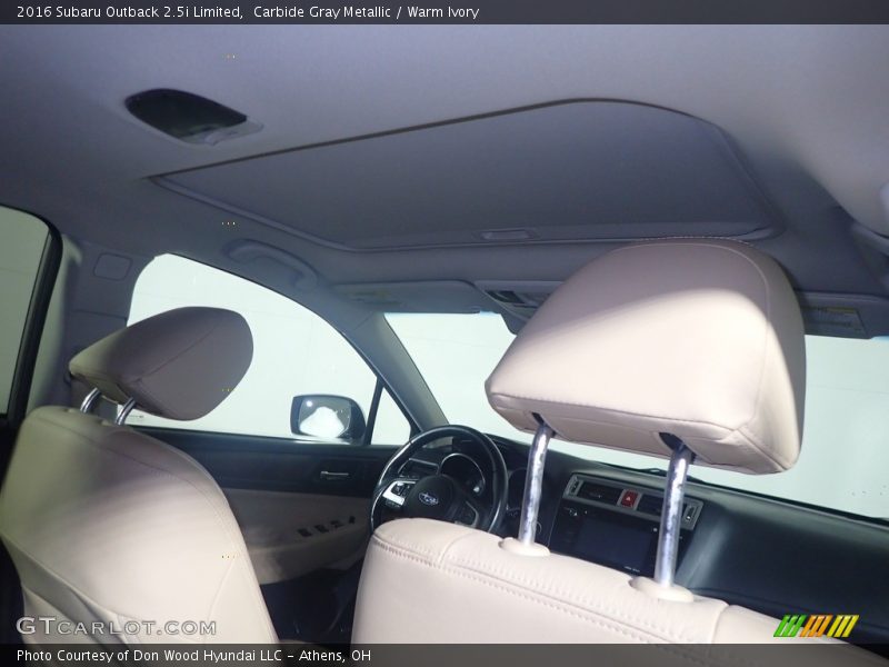 Carbide Gray Metallic / Warm Ivory 2016 Subaru Outback 2.5i Limited