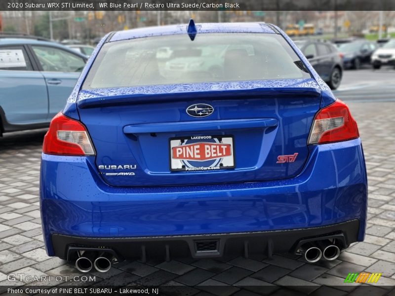 WR Blue Pearl / Recaro Ultra Suede/Carbon Black 2020 Subaru WRX STI Limited