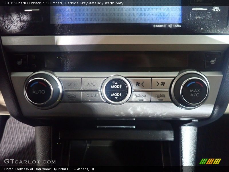 Carbide Gray Metallic / Warm Ivory 2016 Subaru Outback 2.5i Limited