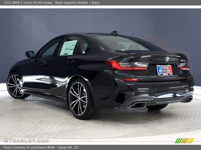 Black Sapphire Metallic / Black 2021 BMW 3 Series M340i Sedan