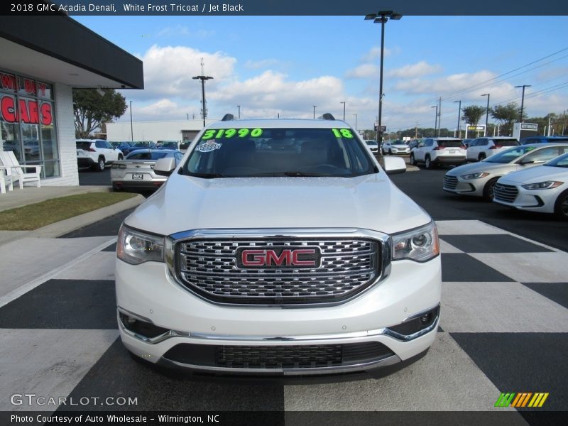 White Frost Tricoat / Jet Black 2018 GMC Acadia Denali