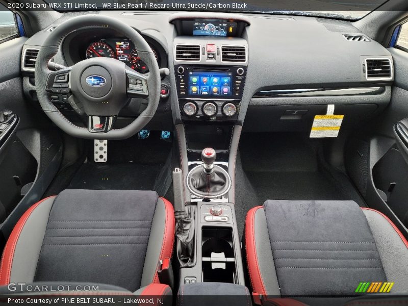  2020 WRX STI Limited Recaro Ultra Suede/Carbon Black Interior
