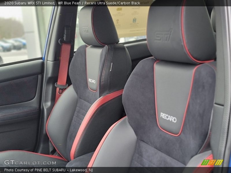 Front Seat of 2020 WRX STI Limited