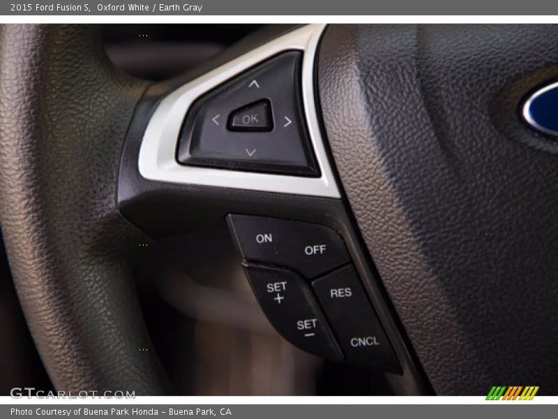 Oxford White / Earth Gray 2015 Ford Fusion S