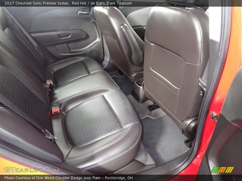 Rear Seat of 2017 Sonic Premier Sedan