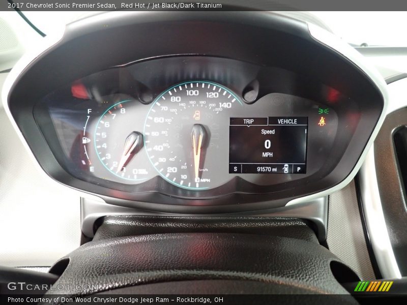 2017 Sonic Premier Sedan Premier Sedan Gauges