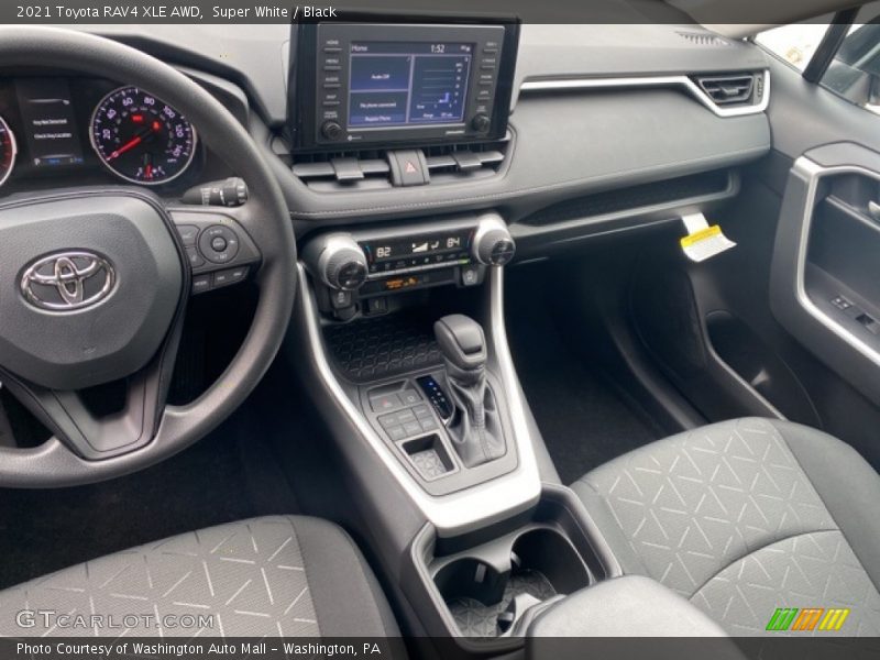 Super White / Black 2021 Toyota RAV4 XLE AWD