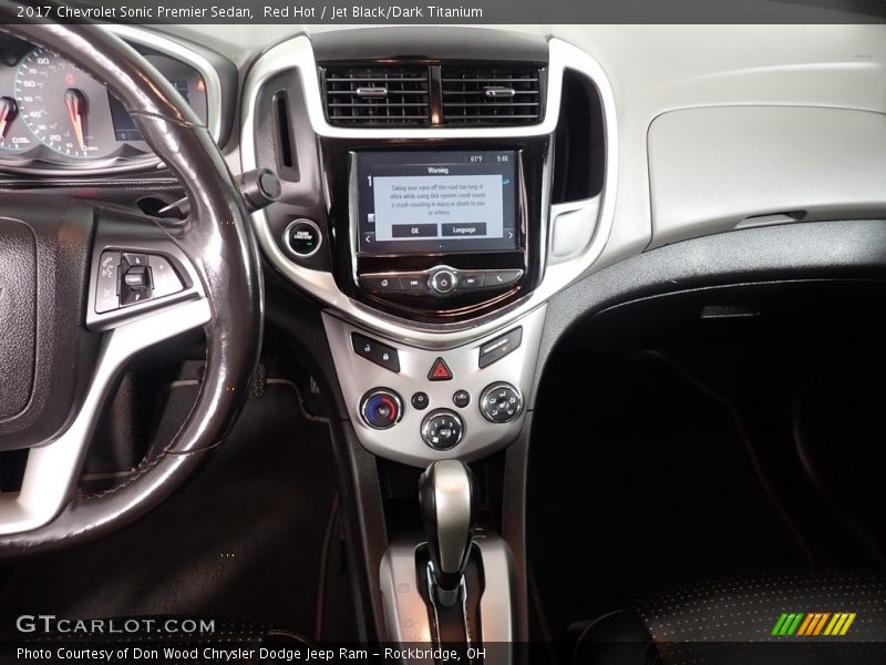 Controls of 2017 Sonic Premier Sedan