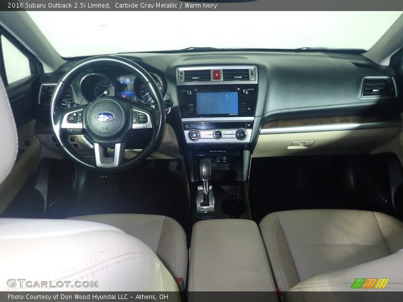 Dashboard of 2016 Outback 2.5i Limited