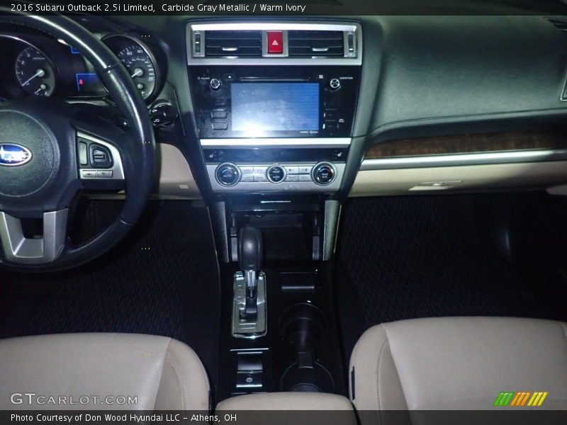 Carbide Gray Metallic / Warm Ivory 2016 Subaru Outback 2.5i Limited