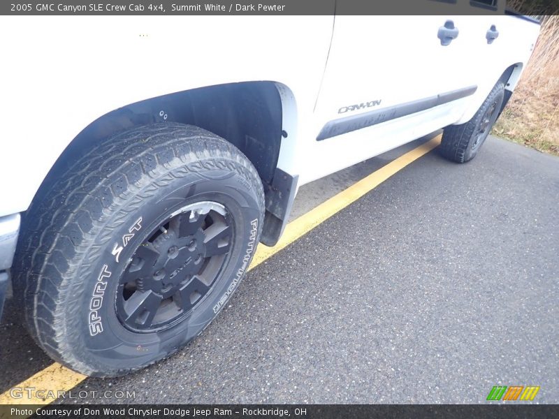 Summit White / Dark Pewter 2005 GMC Canyon SLE Crew Cab 4x4