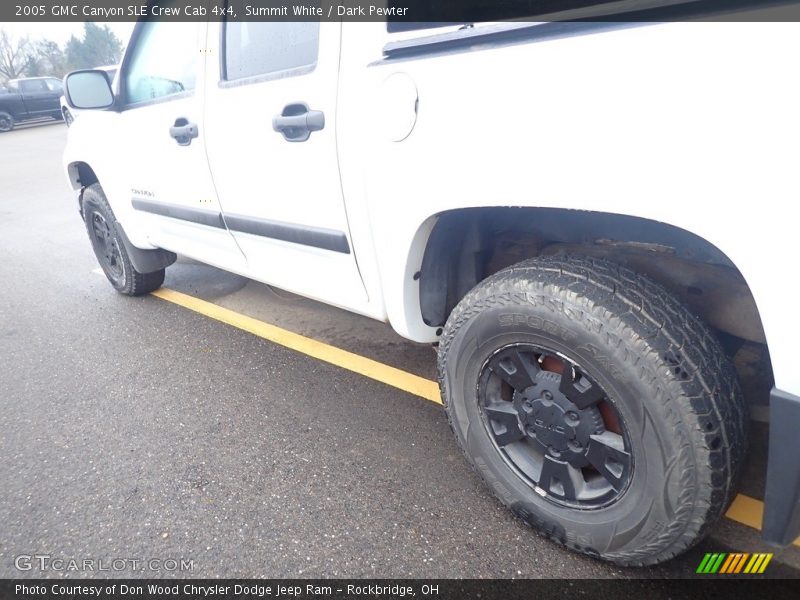 Summit White / Dark Pewter 2005 GMC Canyon SLE Crew Cab 4x4
