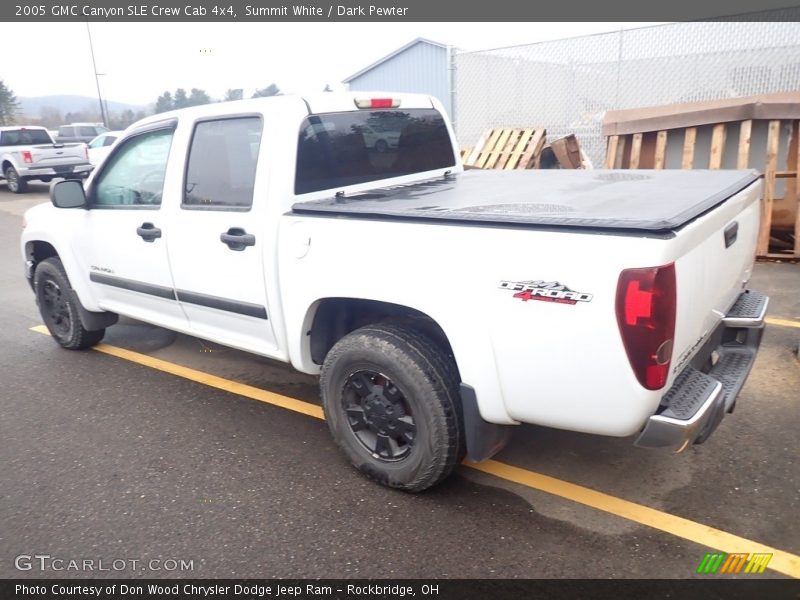 Summit White / Dark Pewter 2005 GMC Canyon SLE Crew Cab 4x4