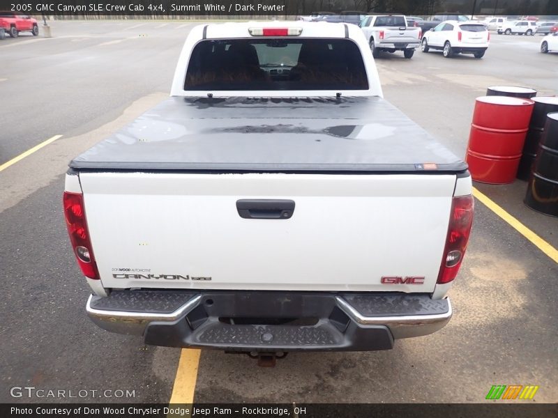 Summit White / Dark Pewter 2005 GMC Canyon SLE Crew Cab 4x4