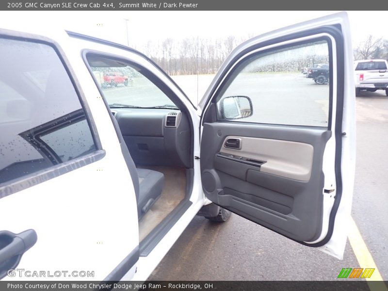 Summit White / Dark Pewter 2005 GMC Canyon SLE Crew Cab 4x4