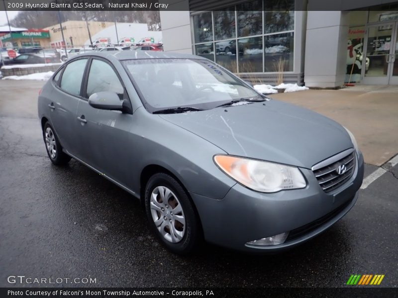 Natural Khaki / Gray 2009 Hyundai Elantra GLS Sedan