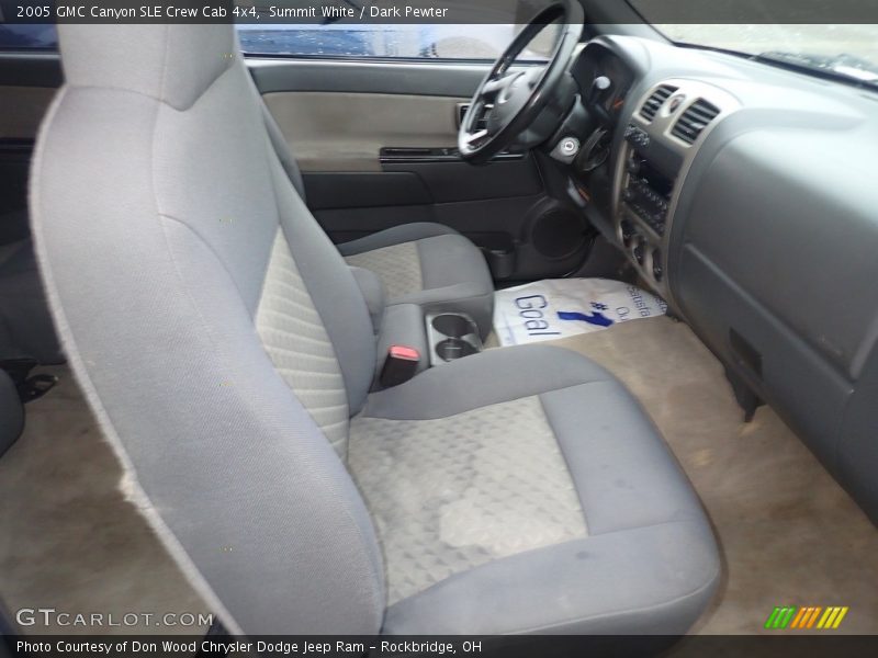 Summit White / Dark Pewter 2005 GMC Canyon SLE Crew Cab 4x4