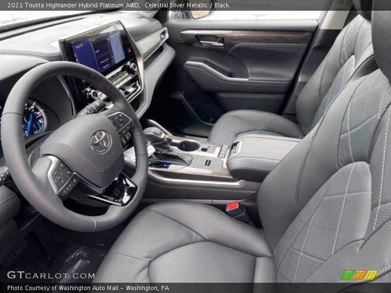  2021 Highlander Hybrid Platinum AWD Black Interior