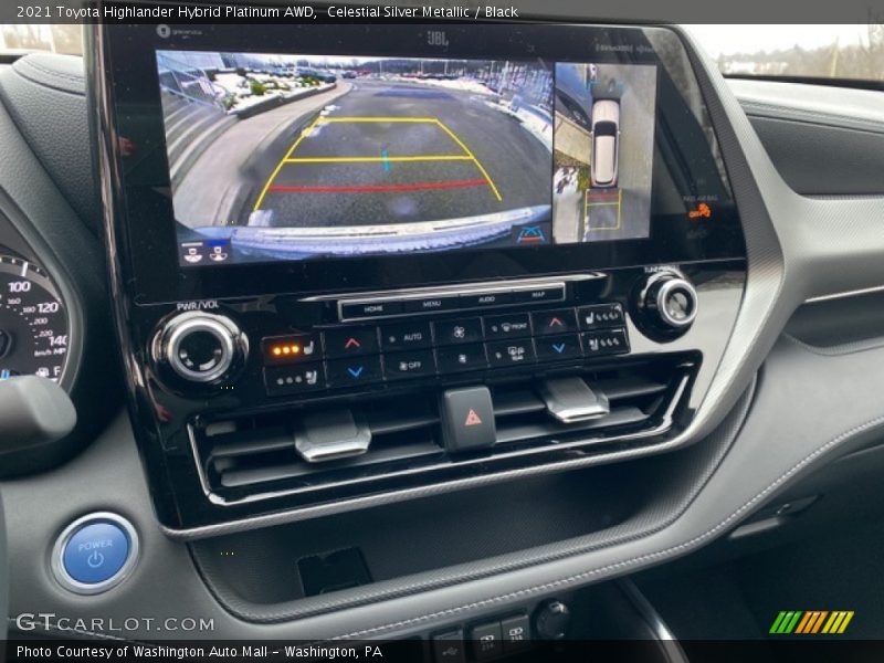 Controls of 2021 Highlander Hybrid Platinum AWD