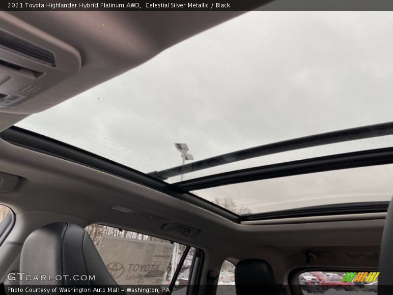 Celestial Silver Metallic / Black 2021 Toyota Highlander Hybrid Platinum AWD