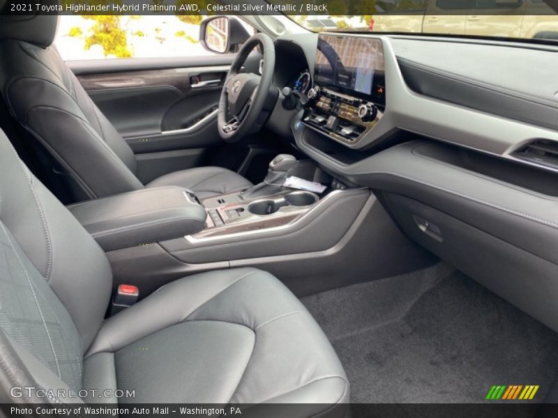 Celestial Silver Metallic / Black 2021 Toyota Highlander Hybrid Platinum AWD