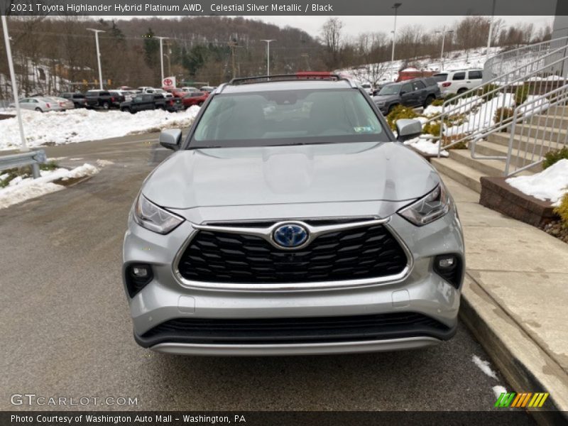 Celestial Silver Metallic / Black 2021 Toyota Highlander Hybrid Platinum AWD