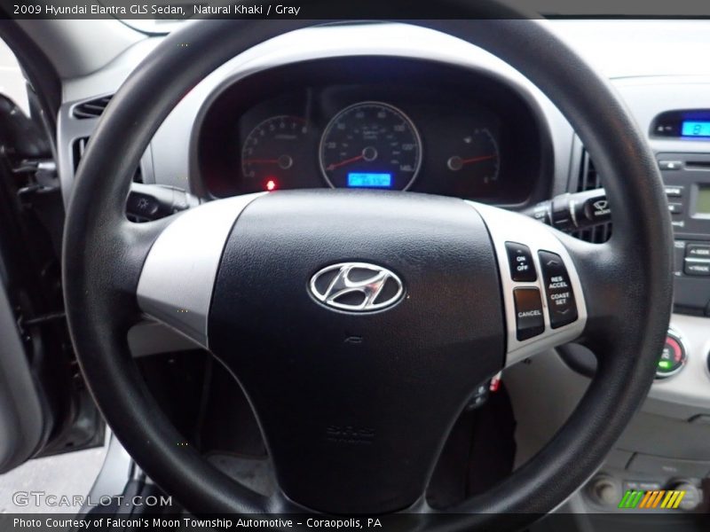 Natural Khaki / Gray 2009 Hyundai Elantra GLS Sedan