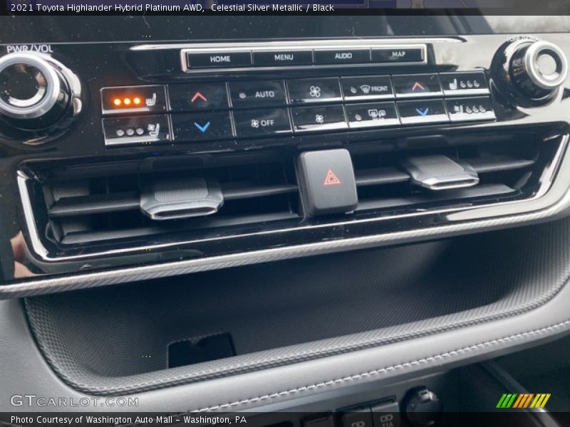 Celestial Silver Metallic / Black 2021 Toyota Highlander Hybrid Platinum AWD