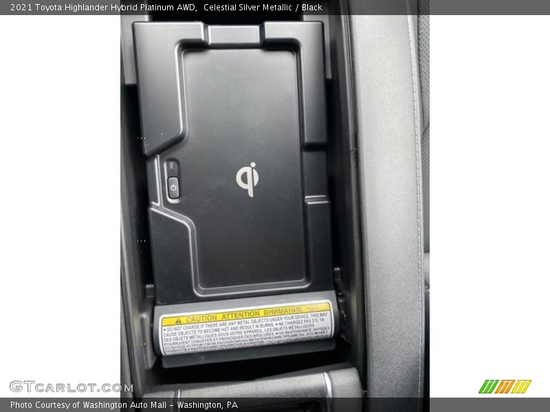 Celestial Silver Metallic / Black 2021 Toyota Highlander Hybrid Platinum AWD
