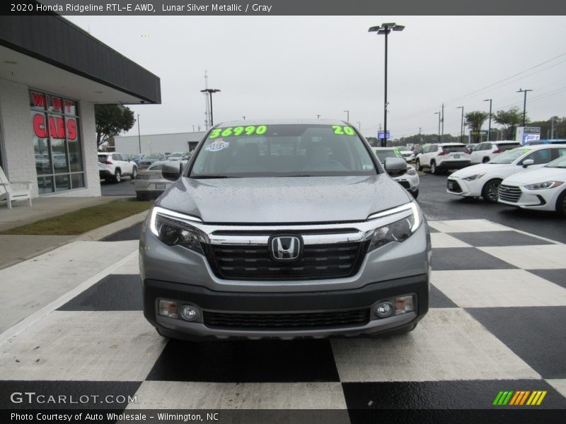 Lunar Silver Metallic / Gray 2020 Honda Ridgeline RTL-E AWD