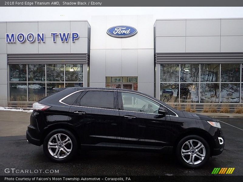 Shadow Black / Ebony 2018 Ford Edge Titanium AWD