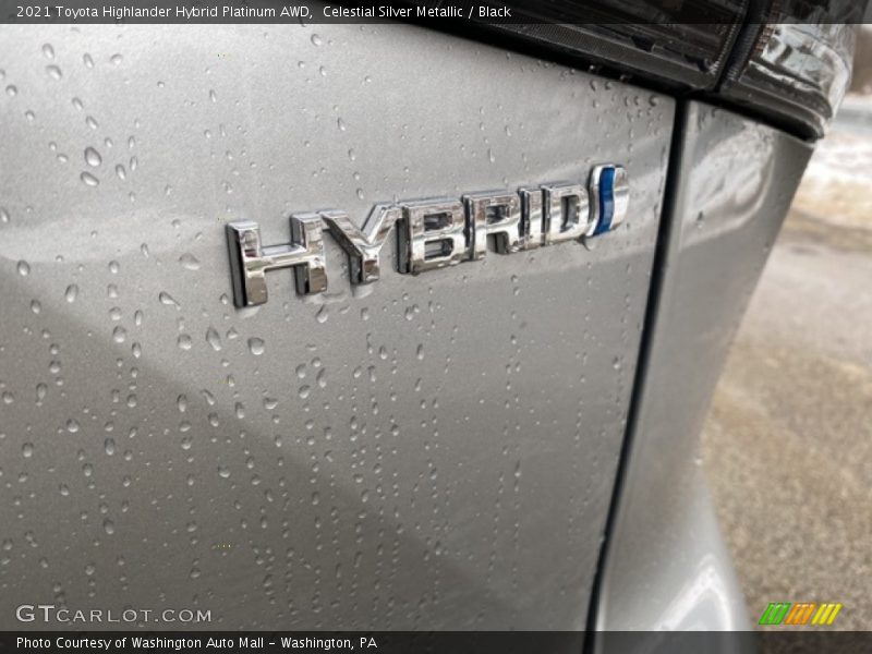 Celestial Silver Metallic / Black 2021 Toyota Highlander Hybrid Platinum AWD