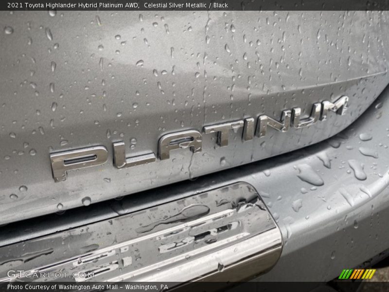 Celestial Silver Metallic / Black 2021 Toyota Highlander Hybrid Platinum AWD