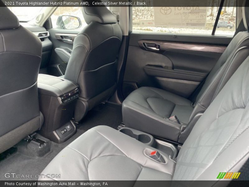 Rear Seat of 2021 Highlander Hybrid Platinum AWD