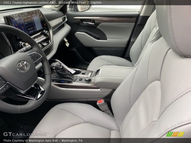 Blizzard White Pearl / Graphite 2021 Toyota Highlander Limited AWD