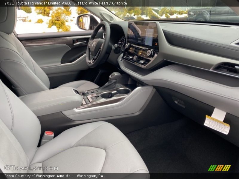 Blizzard White Pearl / Graphite 2021 Toyota Highlander Limited AWD