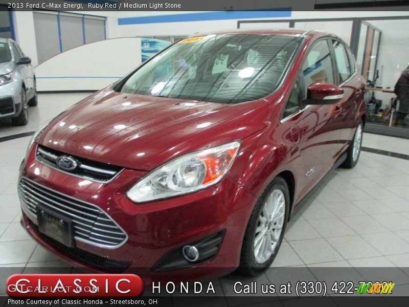 Ruby Red / Medium Light Stone 2013 Ford C-Max Energi