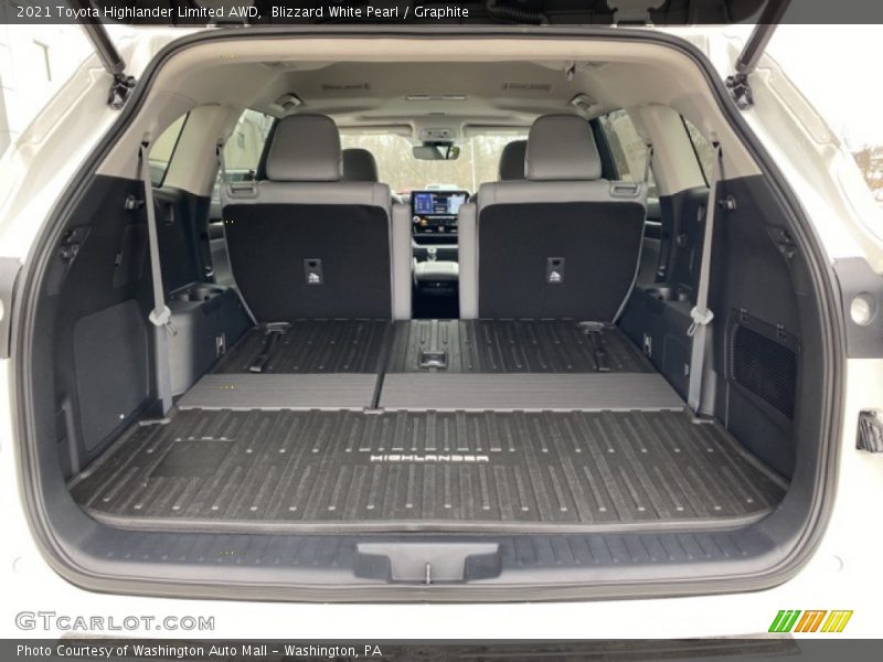 Blizzard White Pearl / Graphite 2021 Toyota Highlander Limited AWD