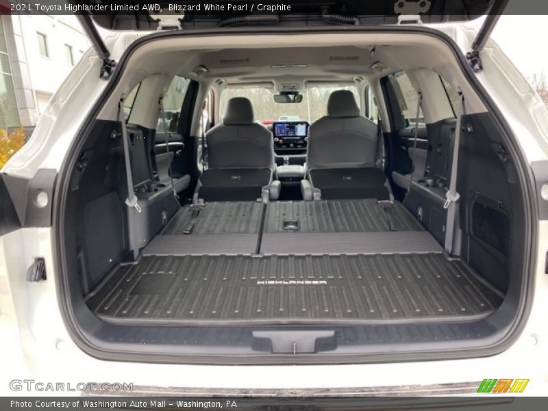 Blizzard White Pearl / Graphite 2021 Toyota Highlander Limited AWD