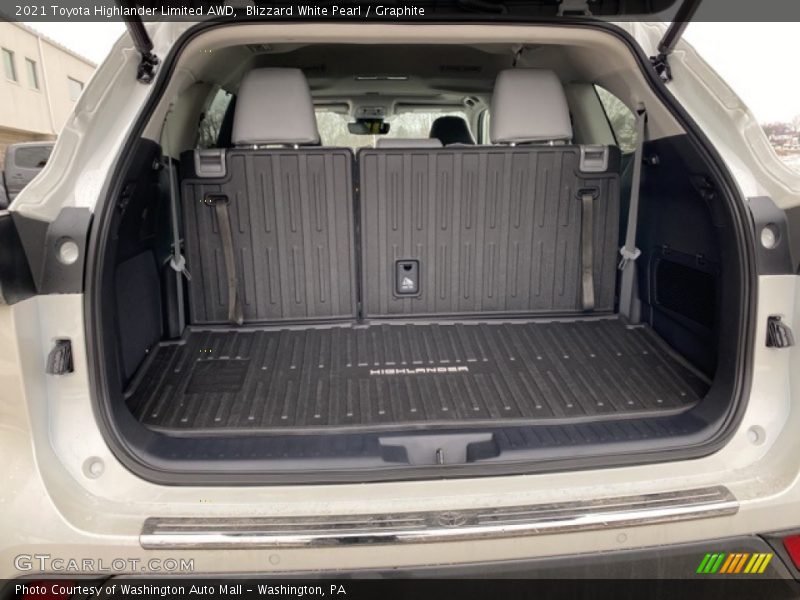 Blizzard White Pearl / Graphite 2021 Toyota Highlander Limited AWD