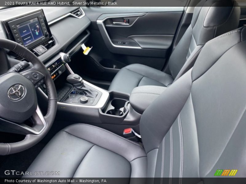 Silver Sky Metallic / Black 2021 Toyota RAV4 XLE AWD Hybrid