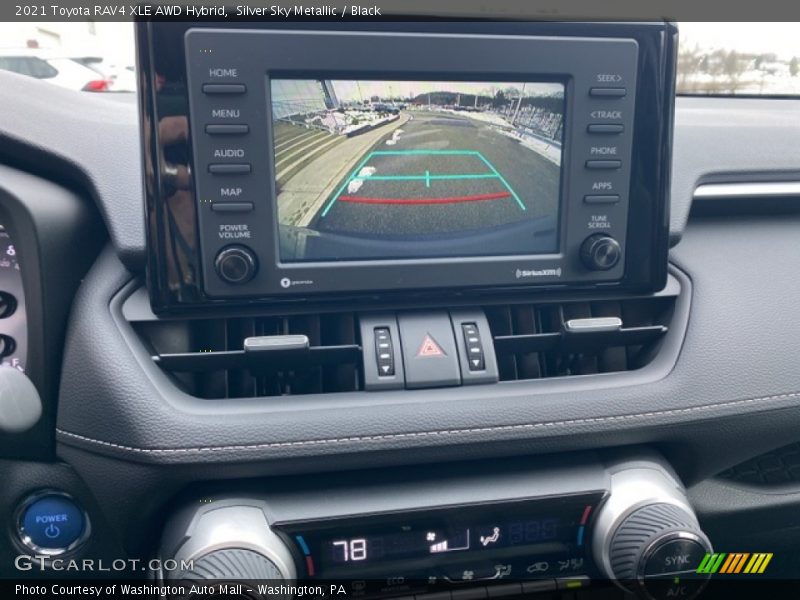 Silver Sky Metallic / Black 2021 Toyota RAV4 XLE AWD Hybrid