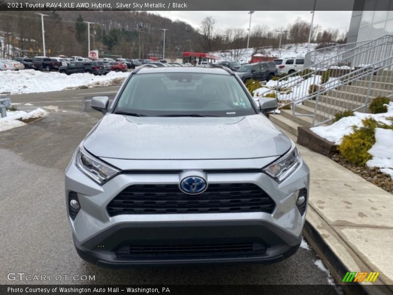 Silver Sky Metallic / Black 2021 Toyota RAV4 XLE AWD Hybrid