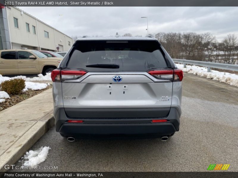 Silver Sky Metallic / Black 2021 Toyota RAV4 XLE AWD Hybrid