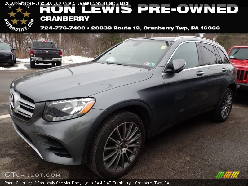 Selenite Grey Metallic / Black 2018 Mercedes-Benz GLC 300 4Matic